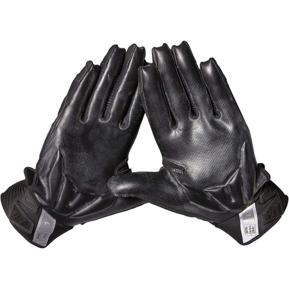 Nike D-Tack 6.0 Football Gloves, Black/White, Adult Unisex Size L #NFG21937 - Picture 3 of 9